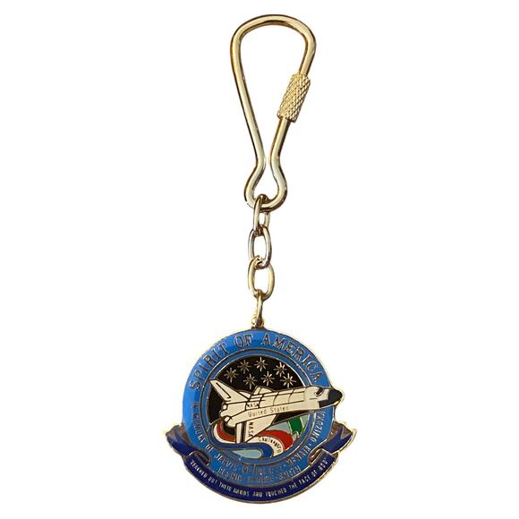 NASA Space Shuttle Astronaut Commemorative 1986 Key Chain Challenger II - Picture 8 of 10